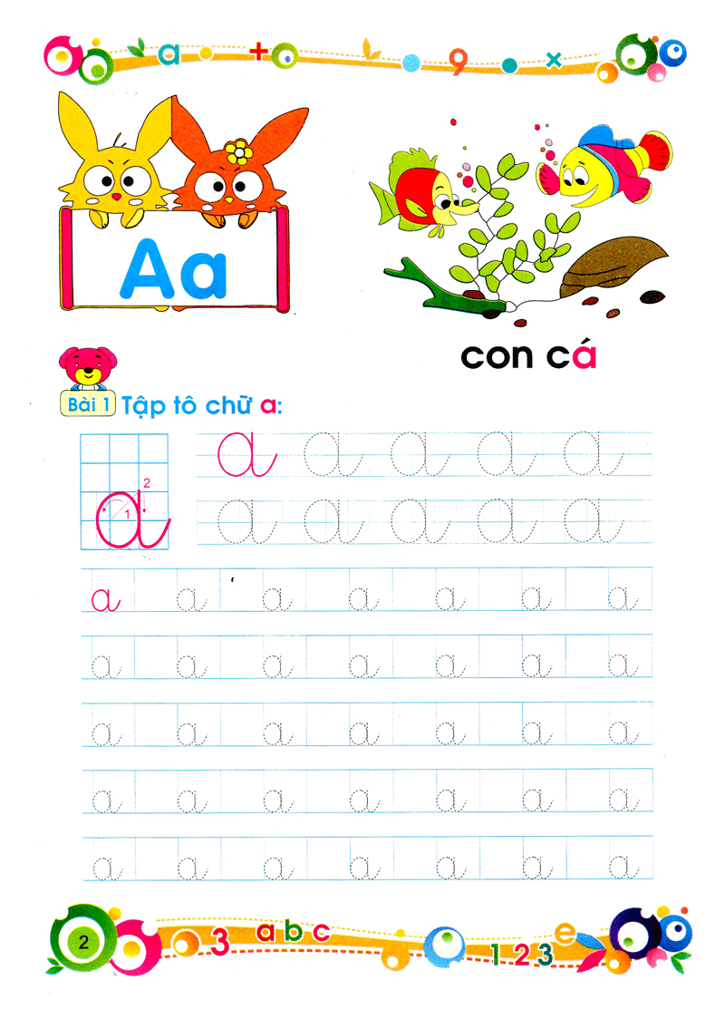 bộ tủ sách cho bé vào lớp một - bé tập tô và làm quen với chữ cái: tập 1 (tái bản 2019) - Ảnh 2