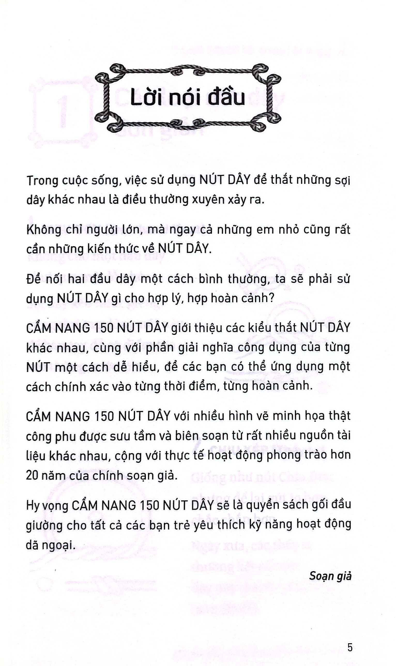 bộ tủ sách đoàn - hội - đội và kỹ năng sinh hoạt thiếu nhi - cẩm nang 150 nút dây thông dụng nhất thế giới (2022) - Ảnh 3