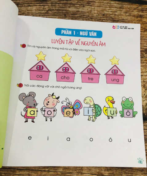 bộ tủ sách giáo dục sớm - 600 đề vui học phát triển toàn diện - 1 - Ảnh 4