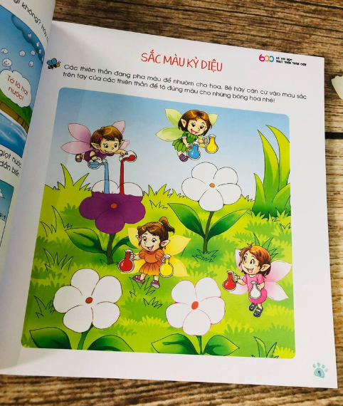 bộ tủ sách giáo dục sớm - 600 đề vui học phát triển toàn diện - 2 - Ảnh 3