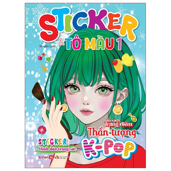 Bộ Tủ Sách Trang Điểm Thần Tượng K-Pop - Sticker Và Tô Màu - Tập 1