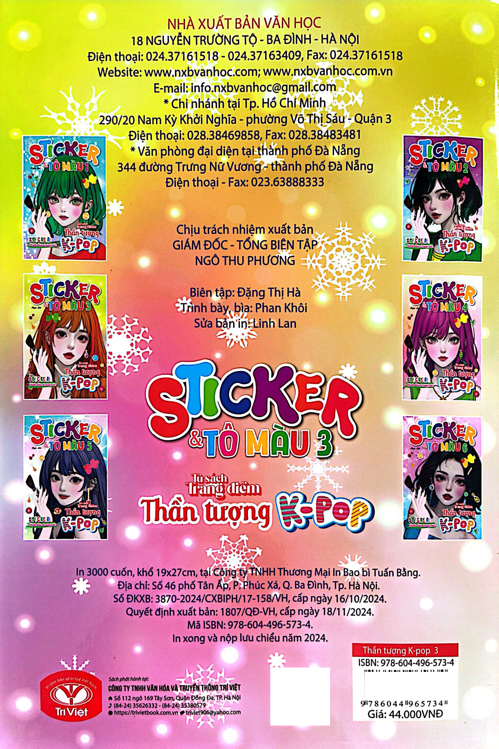 Bộ Tủ Sách Trang Điểm Thần Tượng K-Pop - Sticker Và Tô Màu - Tập 3 - Ảnh 7