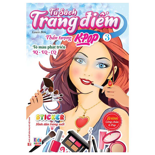 Bộ Tủ Sách Trang Điểm - Thần Tượng K-Pop - Tập 3 - Sticker Hình Dán Trong Suốt