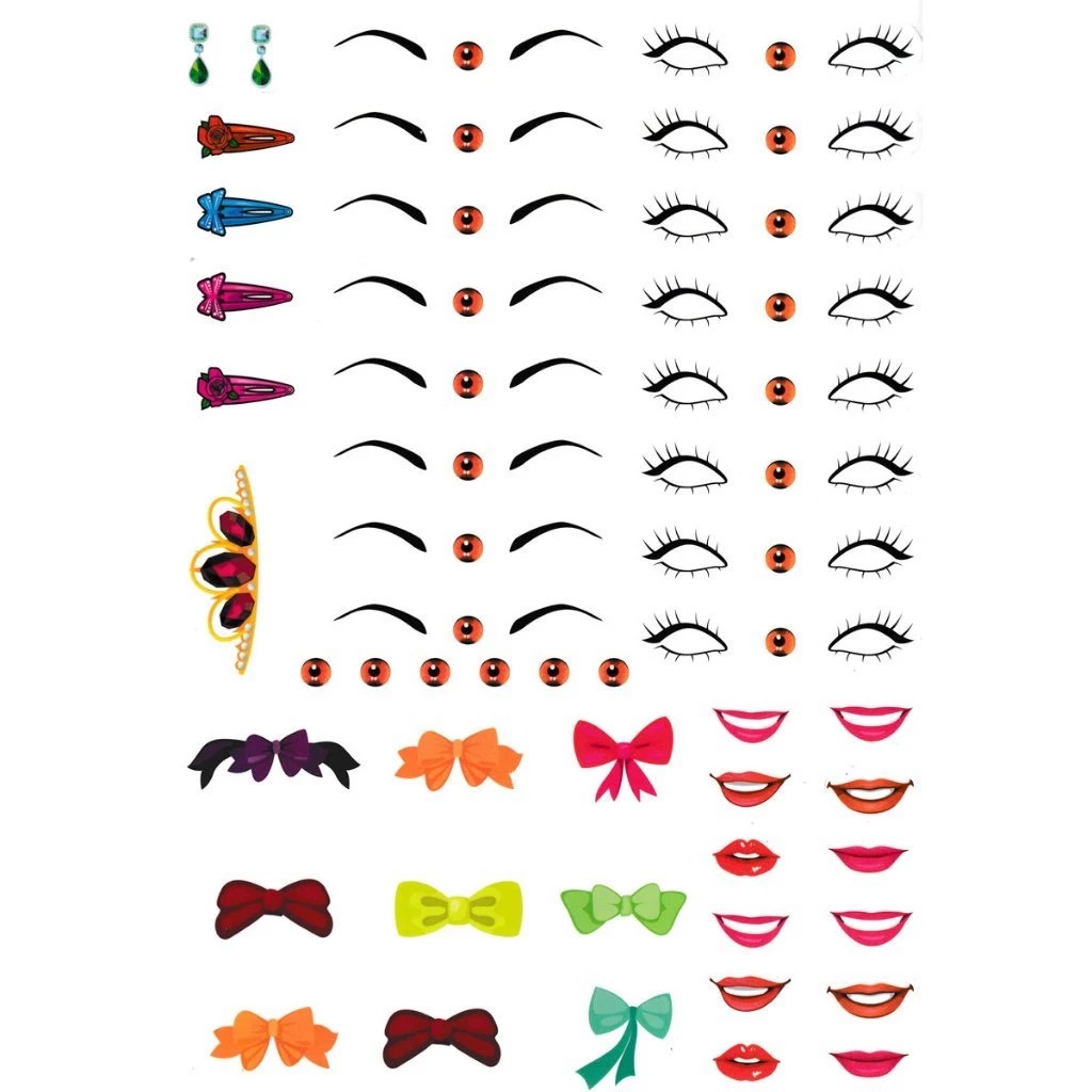 Bộ Tủ Sách Trang Điểm - Thần Tượng K-Pop - Tập 3 - Sticker Hình Dán Trong Suốt - Ảnh 5