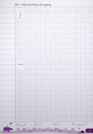 bộ tự tin vào lớp 1 - bước đầu tập viết quyển 1: nét cơ bản, chữ số và dấu (tái bản) - Ảnh 4