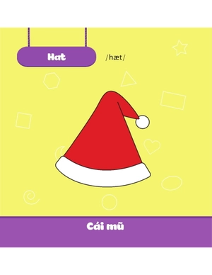 bộ từ vựng song ngữ việt anh cuốn 2: hình khối và đồ vật - Ảnh 3