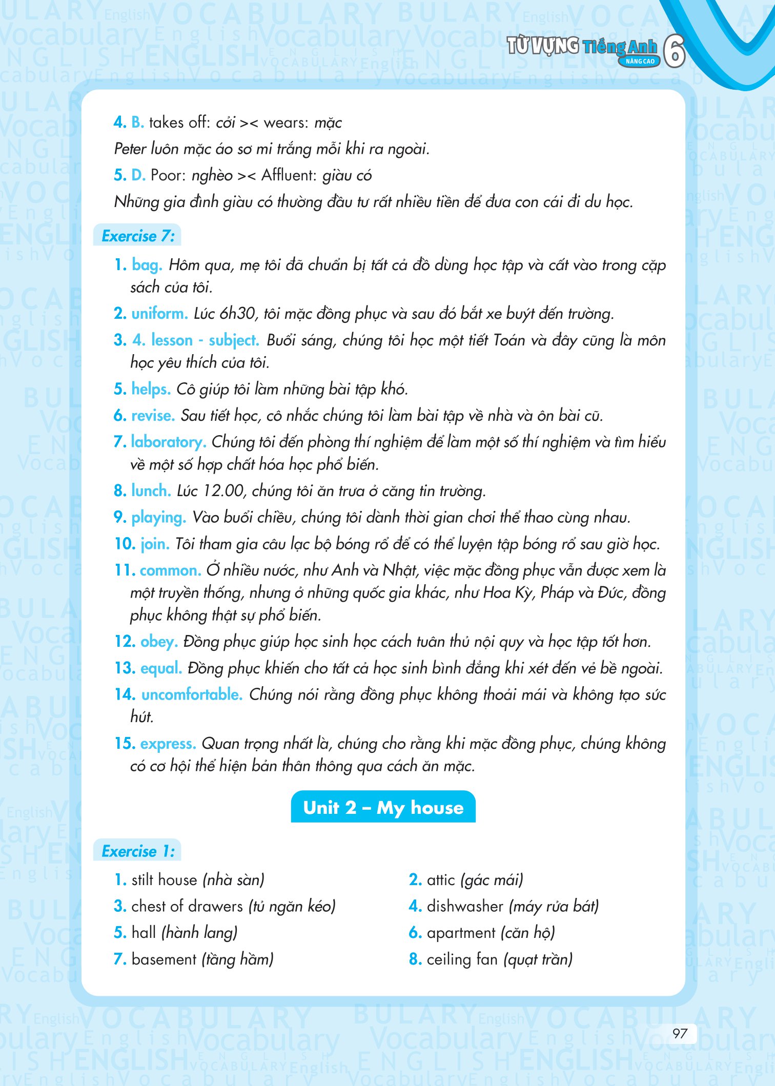 bộ từ vựng tiếng anh nâng cao 6 - Ảnh 15