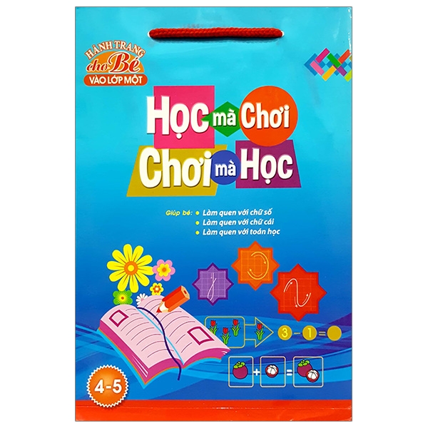 bộ túi hành trang cho bé vào lớp 1 - học mà chơi chơi mà học (4-5 tuổi) - Ảnh 2