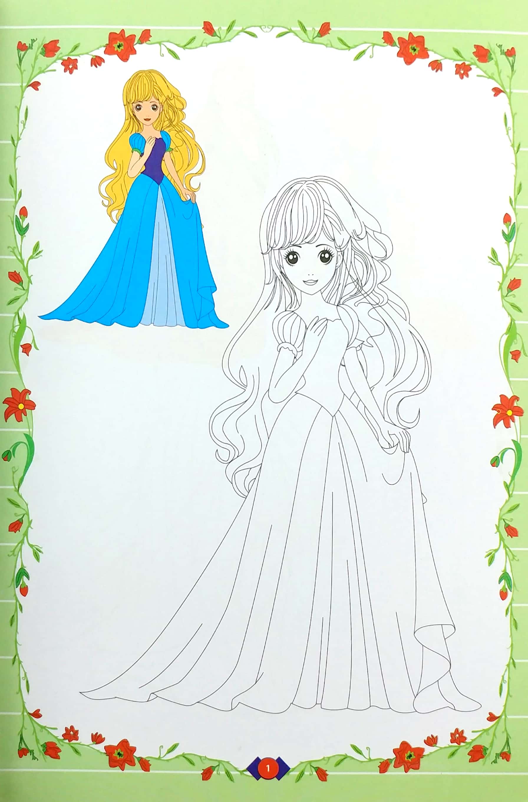 bộ túi tô màu công chúa (bộ 5 cuốn) - Ảnh 12