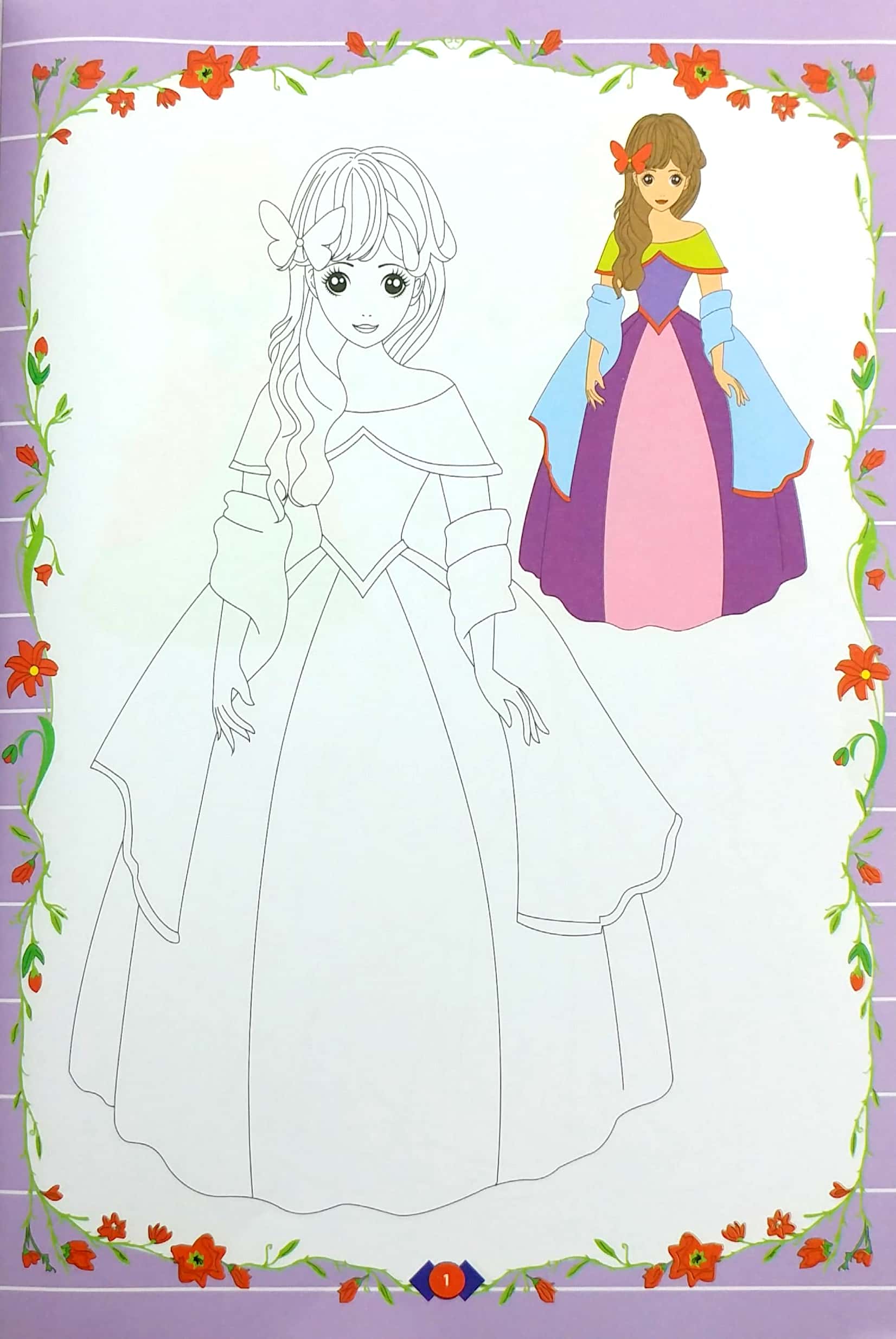 bộ túi tô màu công chúa (bộ 5 cuốn) - Ảnh 4