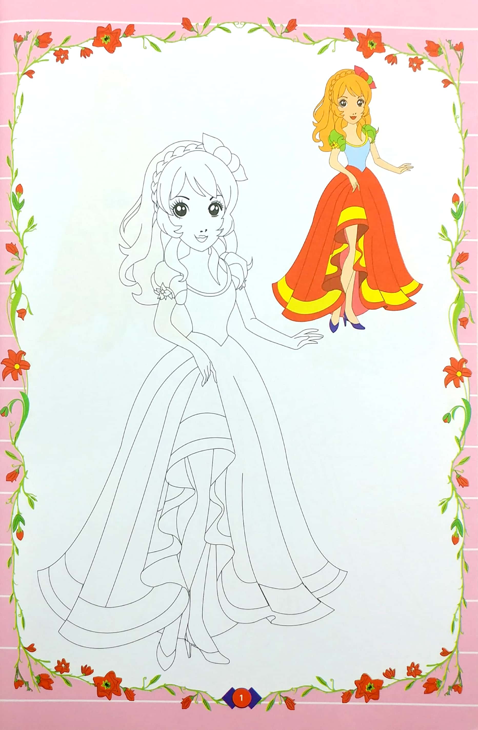 bộ túi tô màu công chúa (bộ 5 cuốn) - Ảnh 8