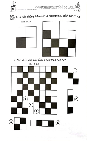 bộ từng bước chinh phục thế giới cờ vua - bài tập thực hành (tập 1) (tái bản2023) - Ảnh 4
