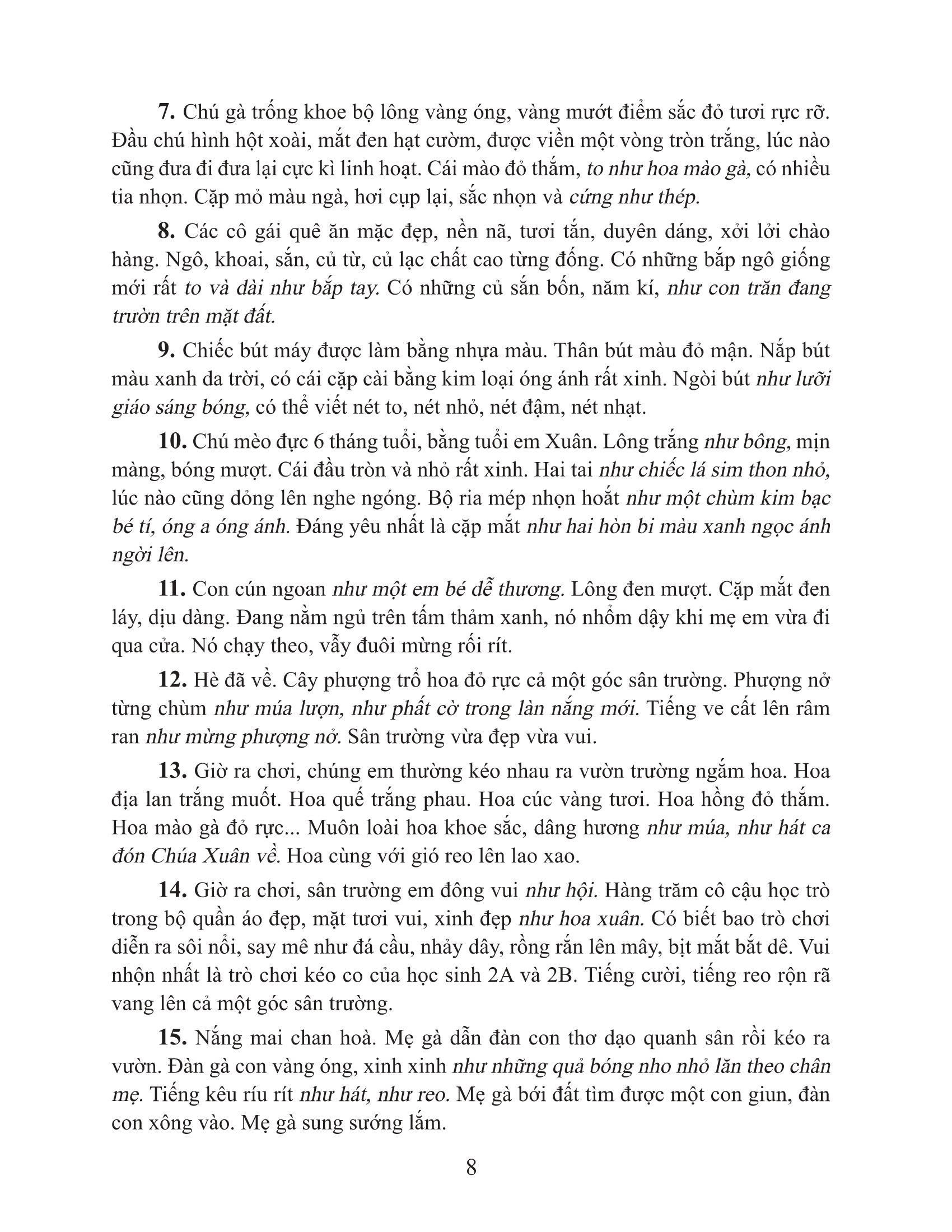 bộ tuyển chọn những bài văn miêu tả 2 - Ảnh 7