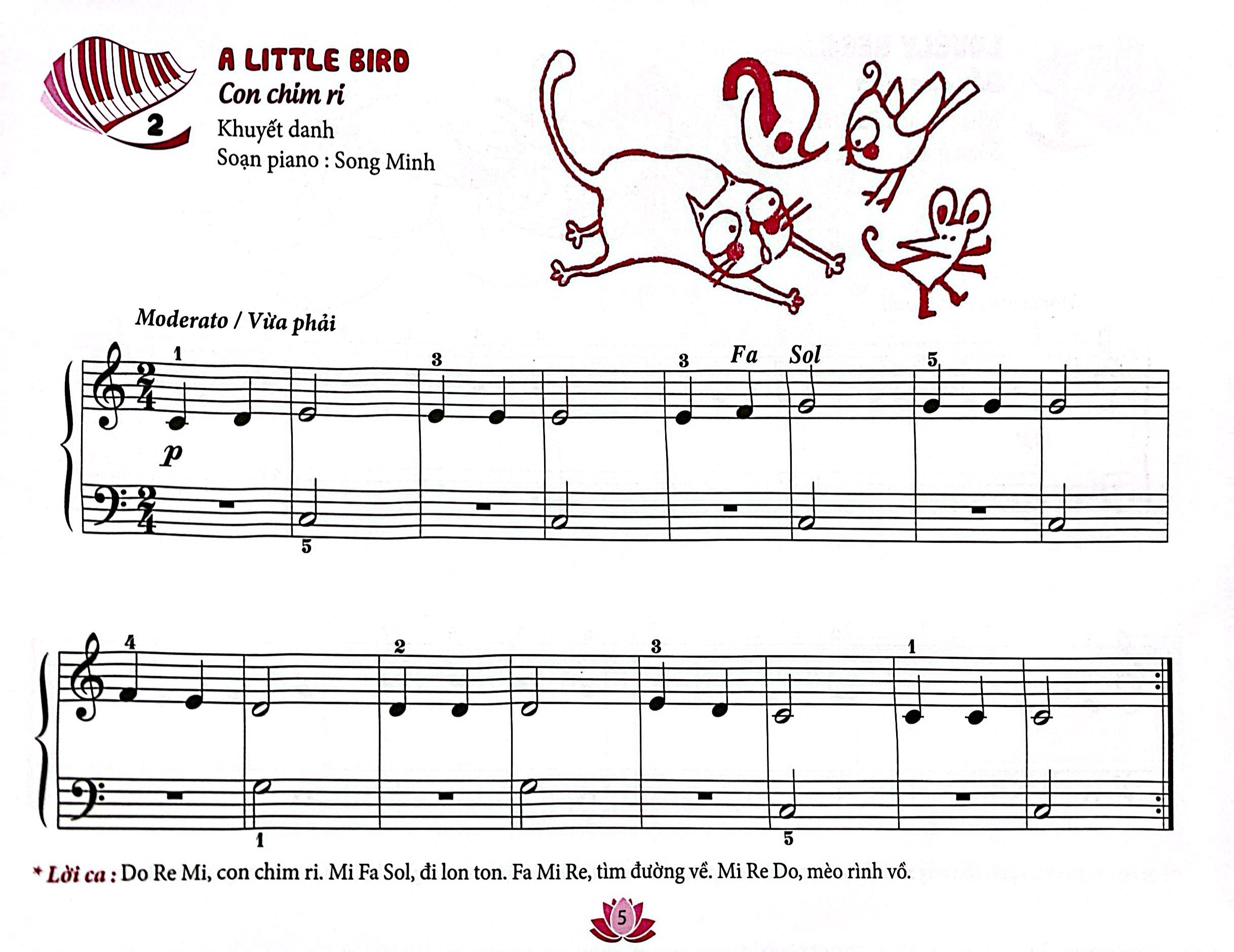 bộ tuyển tập tiểu phẩm piano măng non - phần 1 (tái bản) - Ảnh 5