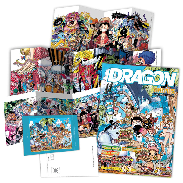 Bộ Tuyển Tập Tranh Eiichiro Oda - One Piece - Color Walk - Tập 10 - Dragon - Tặng Kèm Postcard + Poster