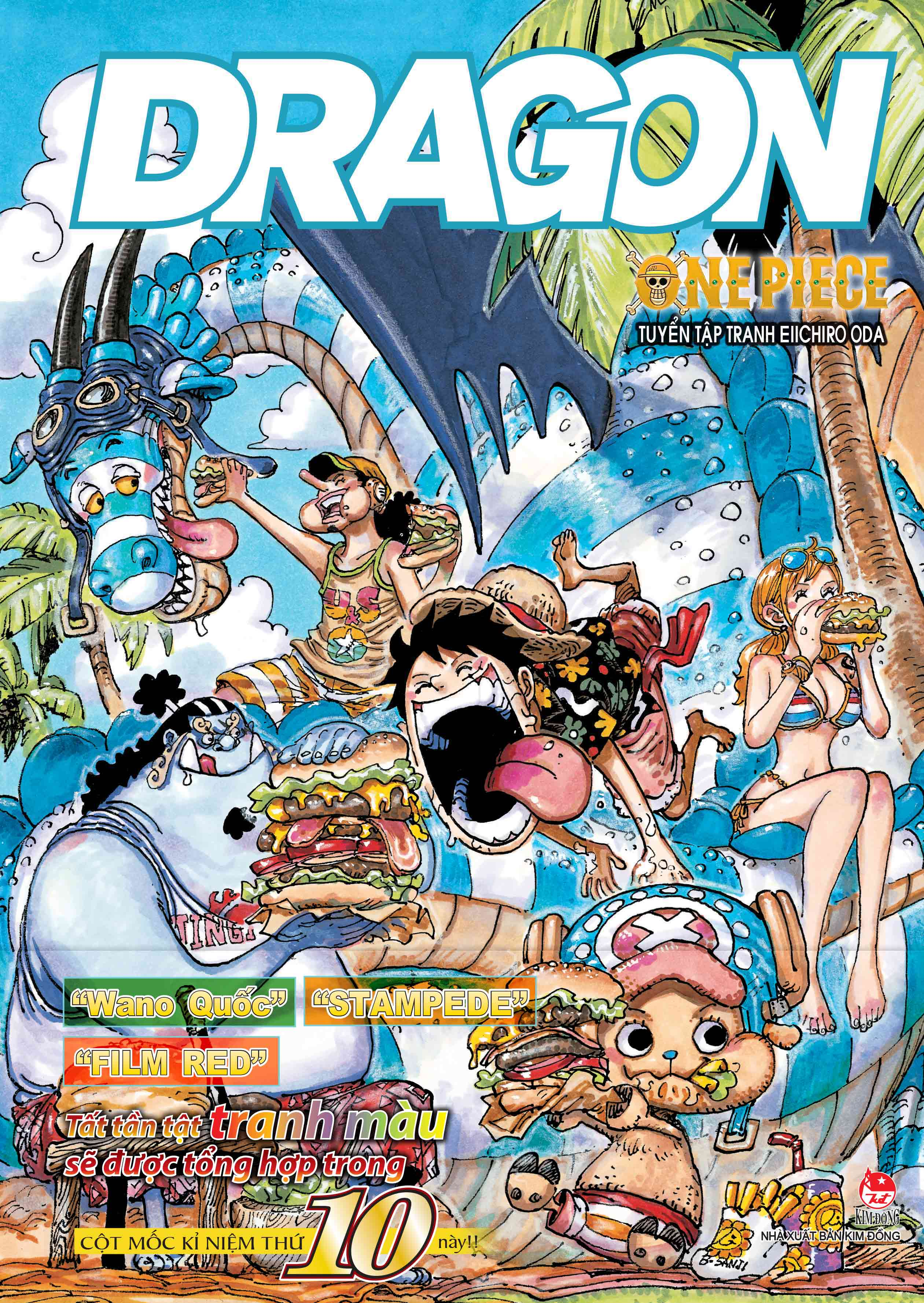 Bộ Tuyển Tập Tranh Eiichiro Oda - One Piece - Color Walk - Tập 10 - Dragon - Tặng Kèm Postcard + Poster - Ảnh 3