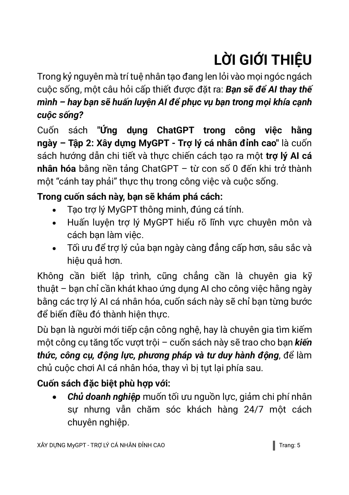 Bộ Ứng Dụng Chat GPT-AI Trong Công Việc Hàng Ngày - Tập 2 - Xây Dựng MyGPT - Trợ Lý Cá Nhân ĐỈnh Cao - Ảnh 10