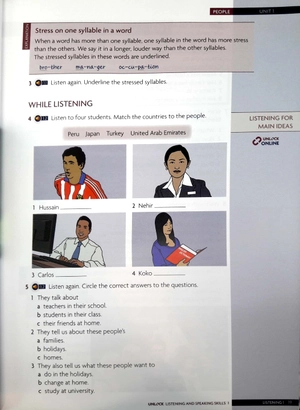 bộ unlock level 1 listening and speaking skills student's book and online workbook: level 1 - Ảnh 6