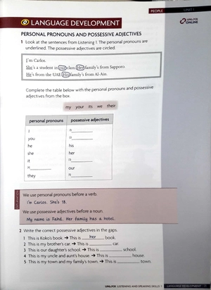 bộ unlock level 1 listening and speaking skills student's book and online workbook: level 1 - Ảnh 8