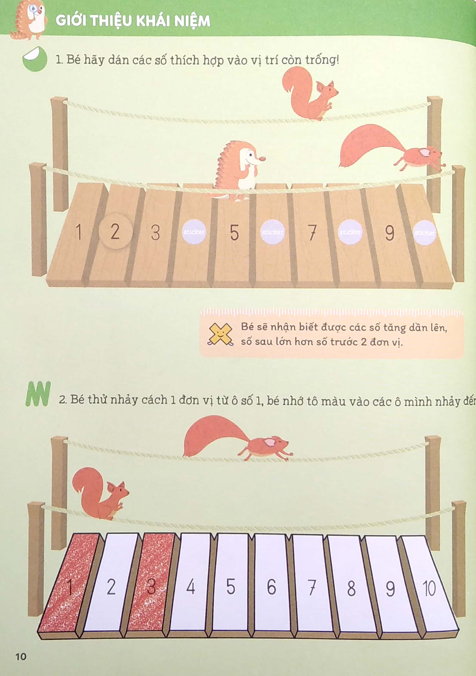 bộ ươm mầm giỏi toán từ mẫu giáo - mẫu giáo 5 - vui học trục số và hình khối - Ảnh 5