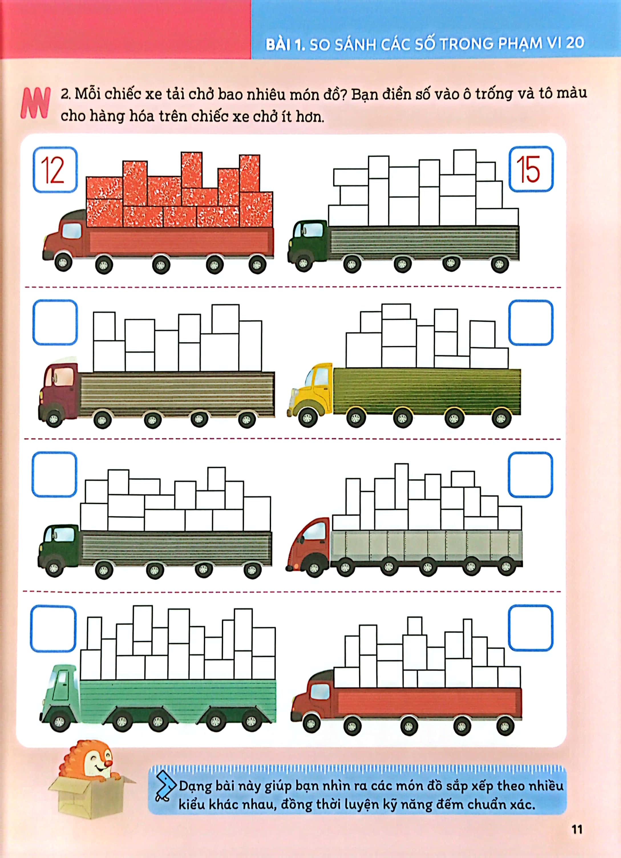bộ ươm mầm giỏi toán từ tiểu học - tiểu học 2 - số nào lớn hơn, số nào nhỏ hơn - Ảnh 8