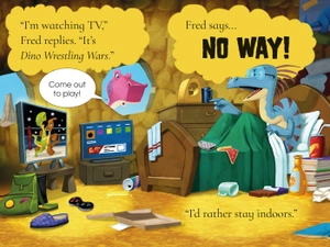 bộ usborne first reading level 3: dinosaur tales: the dinosaur who stayed indoors - Ảnh 3