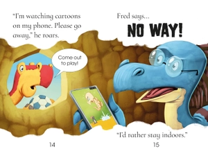 bộ usborne first reading level 3: dinosaur tales: the dinosaur who stayed indoors - Ảnh 4