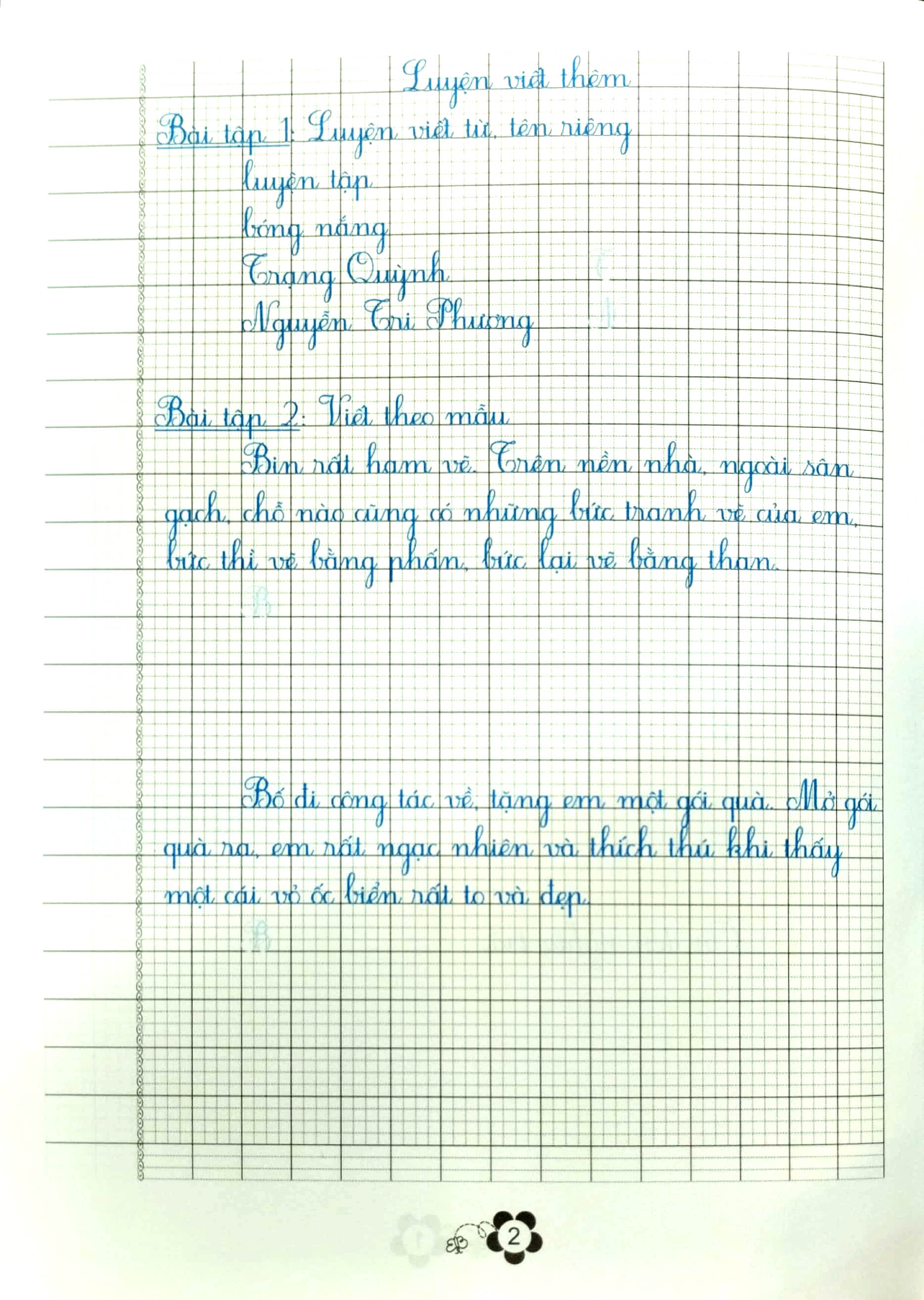bộ viết đúng viết đẹp - luyện viết chữ đẹp - lớp 2 (quyển 2) - Ảnh 4