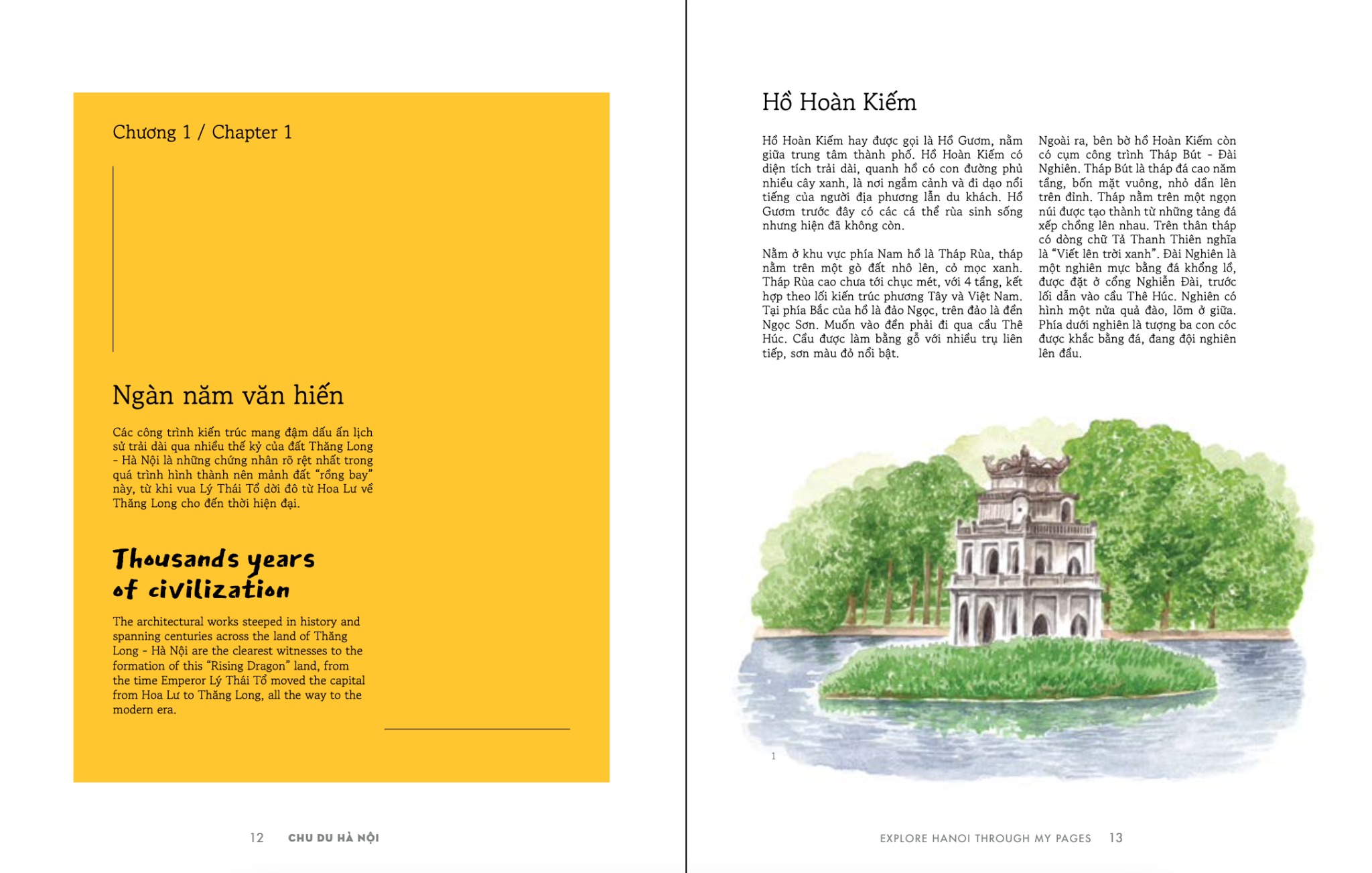 Bộ Việt Nam Dọc Miền Du Ký - Tập 3 - Chu Du Hà Nội - Explore Hanoi Through My Pages - Bìa Cứng - Ảnh 6
