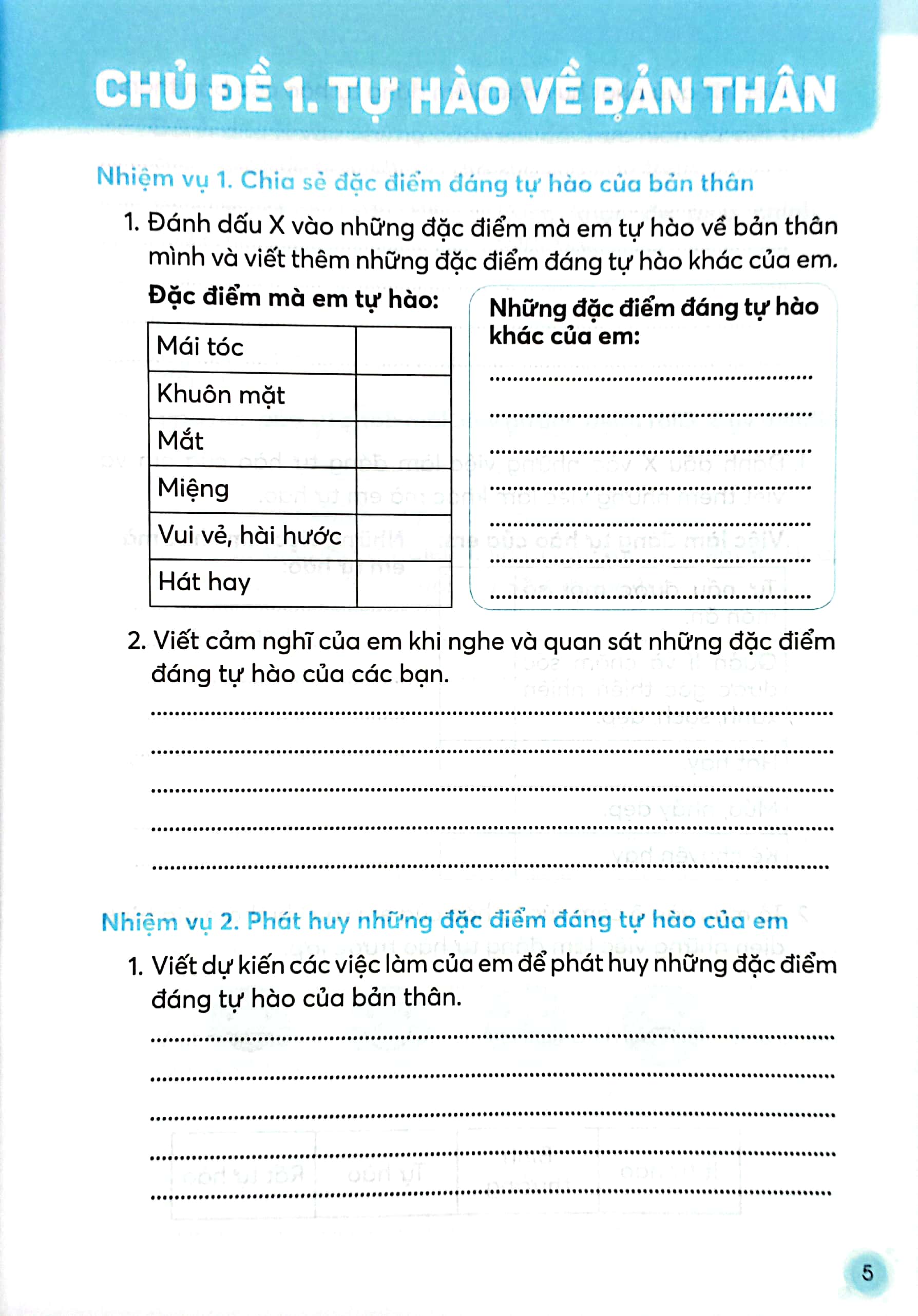 bộ vở bài tập hoạt động trải nghiệm 4 - bản 2 (chân trời) (chuẩn) - Ảnh 4