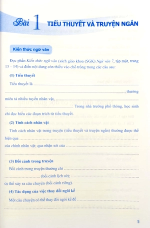 bộ vở bài tập ngữ văn 7 - tập 1 (cánh diều) - Ảnh 5