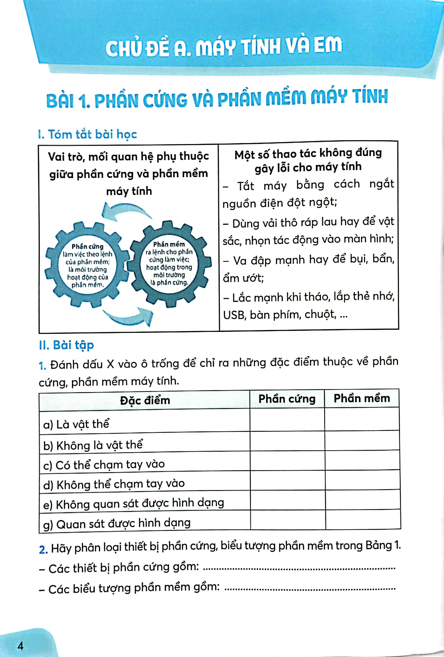 bộ vở bài tập tin học 4 (chân trời sáng tạo) (chuẩn) - Ảnh 3