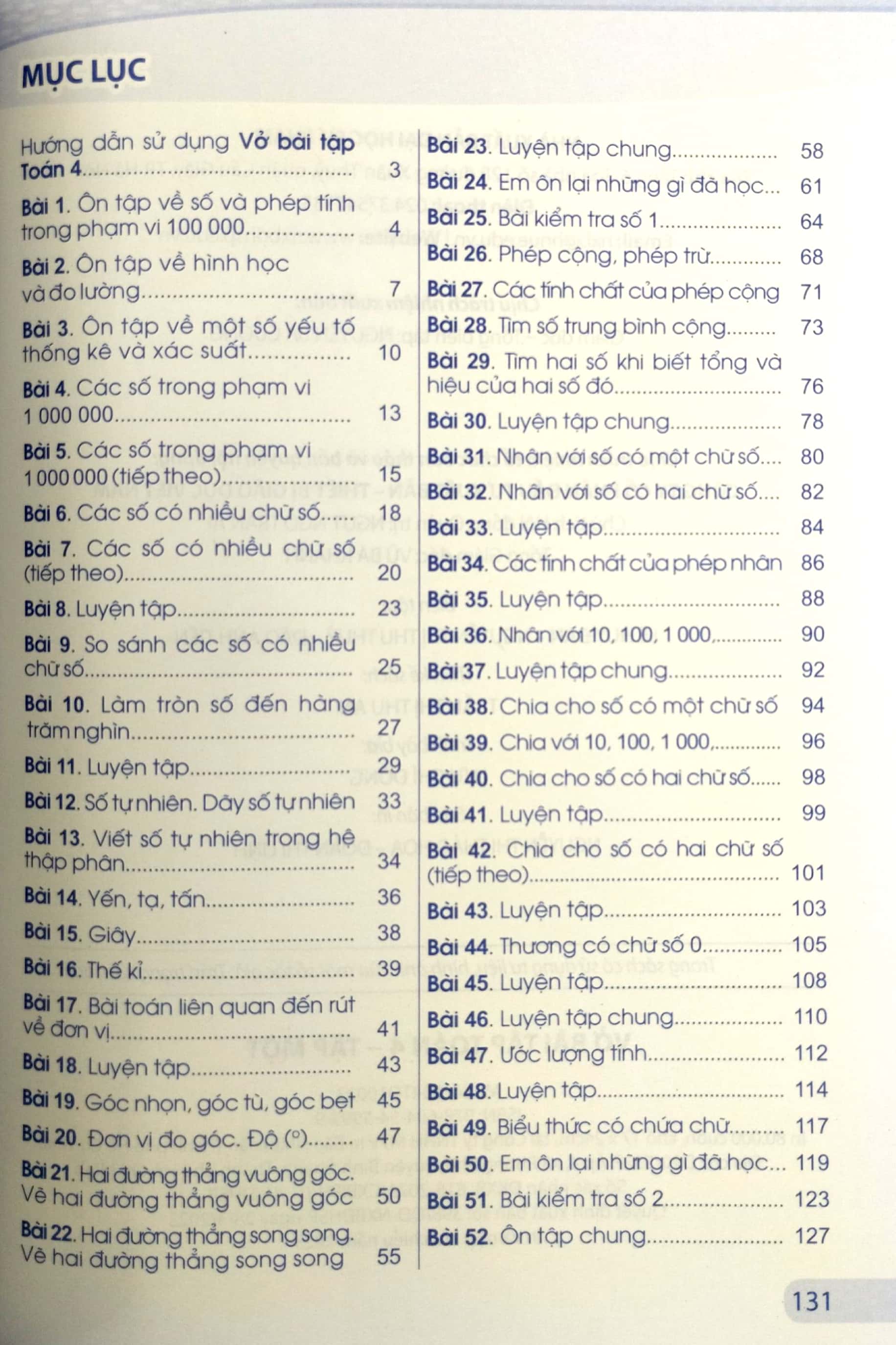 bộ vở bài tập toán 4 - tập 1 (cánh diều) (chuẩn) - Ảnh 3