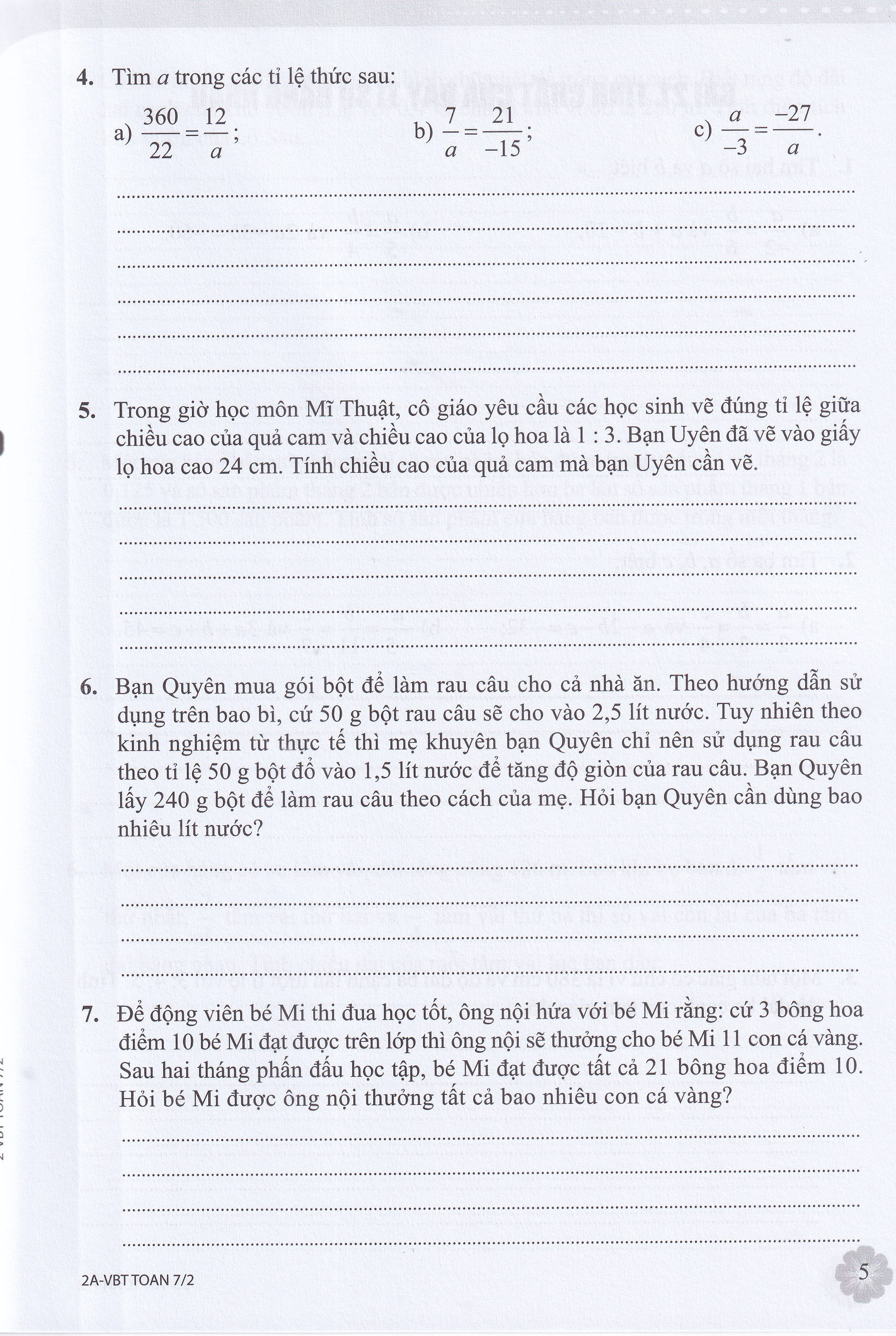 Bộ Vở Bài Tập Toán 7 - Tập Hai (Theo Bộ Sách Kết Nối Tri Thức Với Cuộc Sống) - Ảnh 6