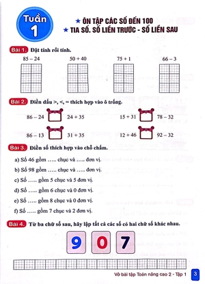 bộ vở bài tập toán nâng cao 2 - tập 1 (tái bản 2023) - Ảnh 4