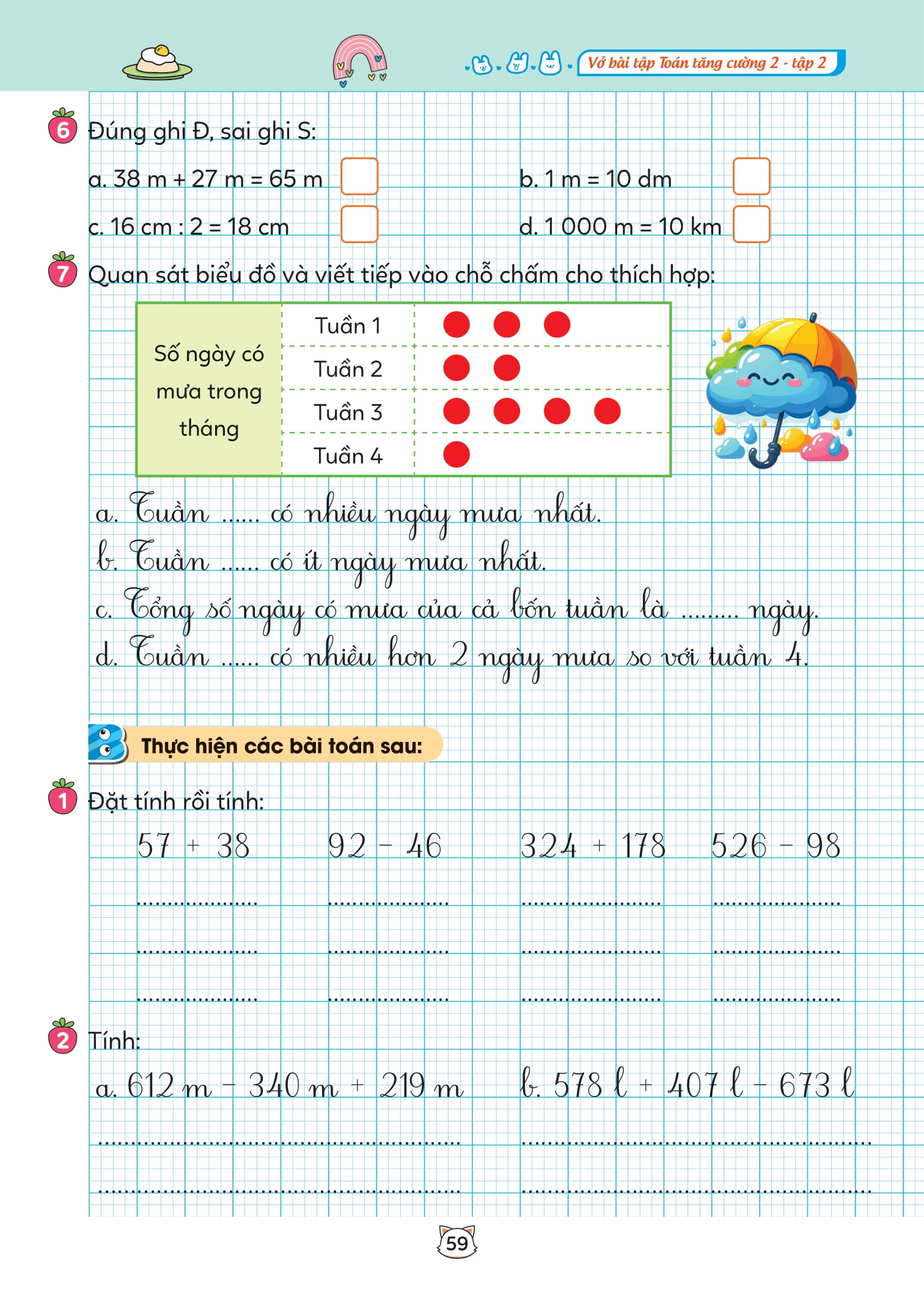 Bộ
						
										
										Vở Bài Tập Toán Tăng Cường 2 - Tập 2 - Ảnh 17