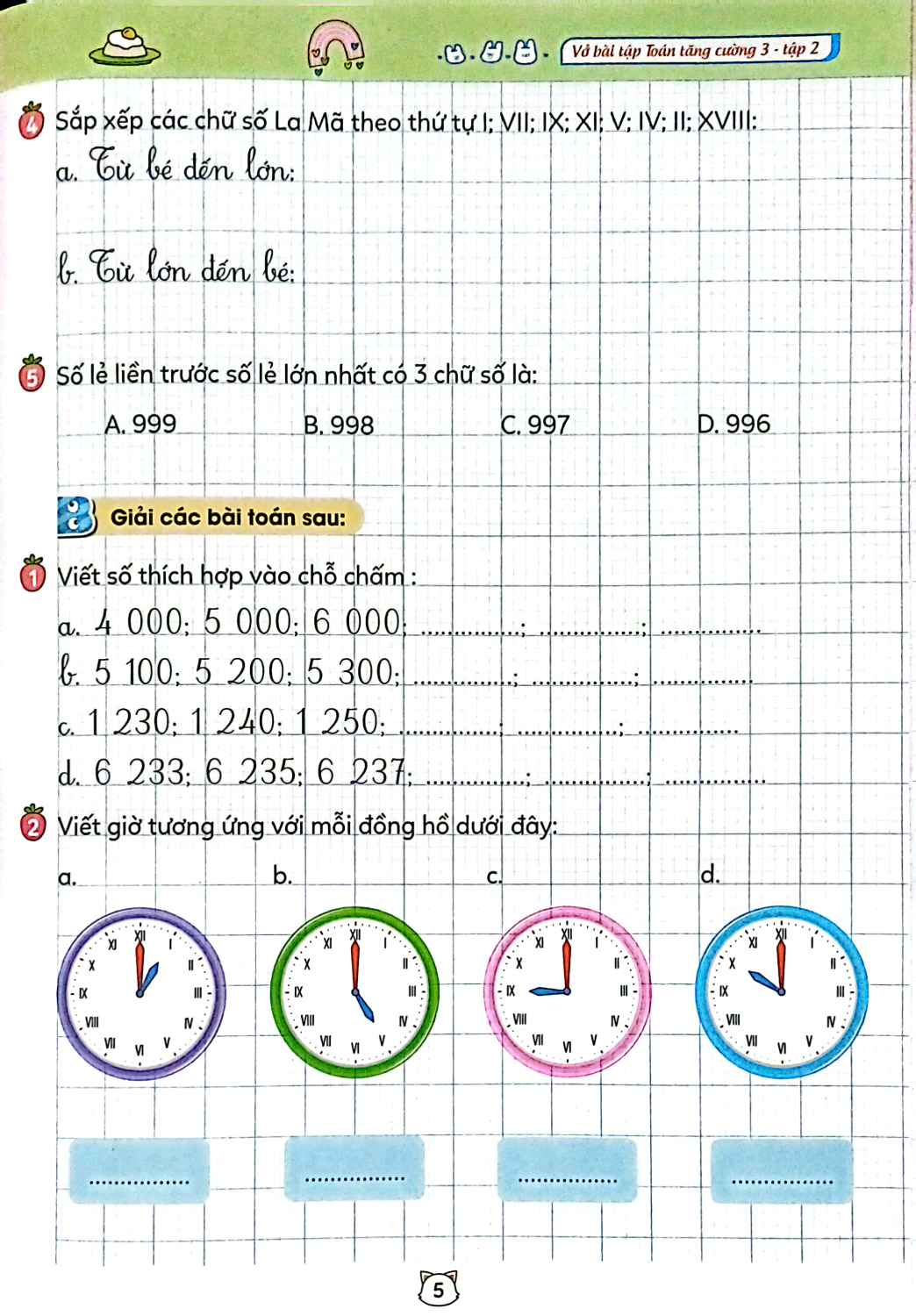 Bộ Vở Bài Tập Toán Tăng Cường 3 - Tập 2 (Theo Sách Giáo Khoa Kết Nối Tri Thức Với Cuộc Sống) - Ảnh 7