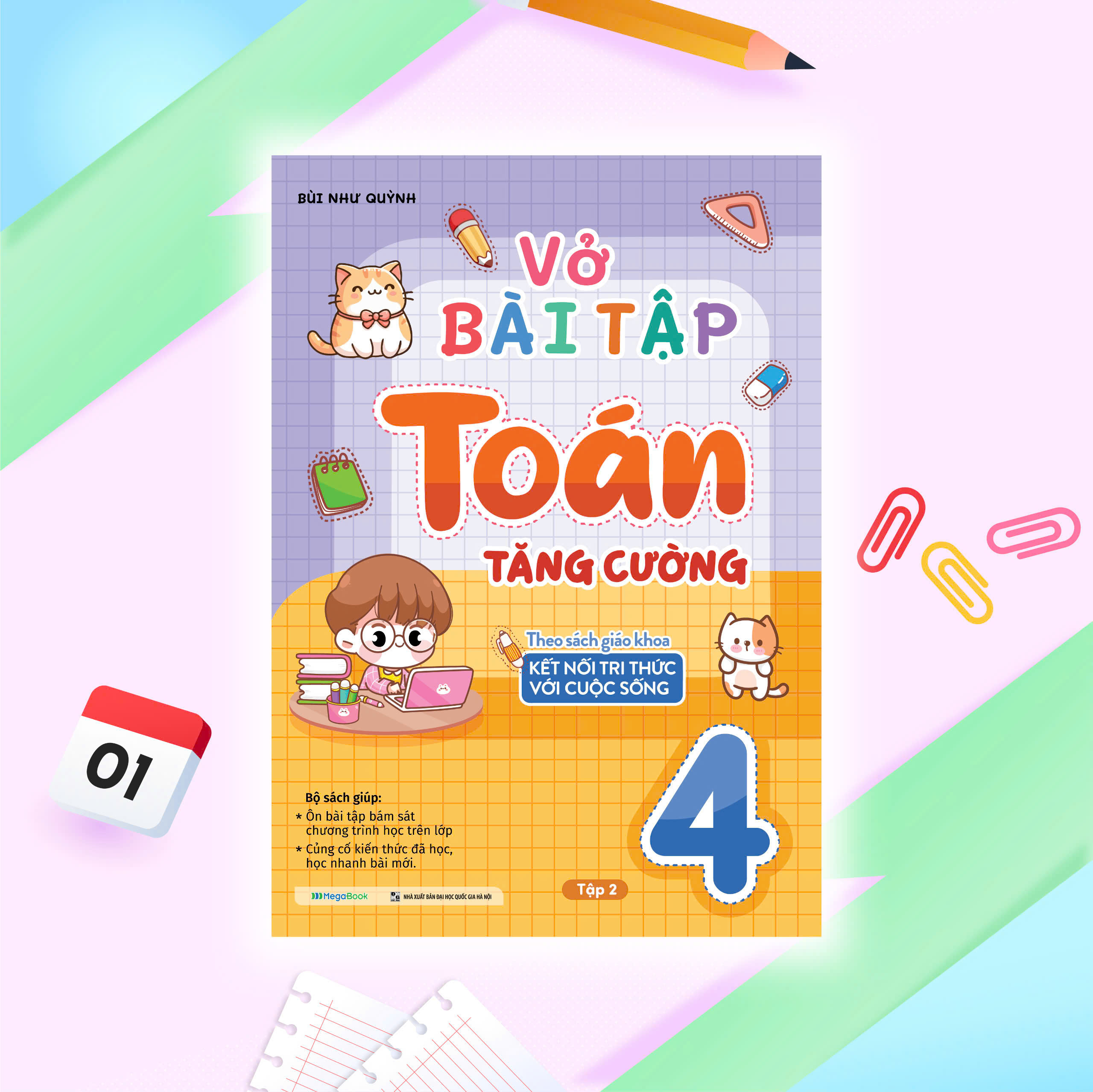 Bộ Vở Bài Tập Toán Tăng Cường Lớp 4 - Tập 2 (Theo Sách Giáo Khoa Kết Nối Tri Thức Với Cuộc Sống) - Ảnh 2