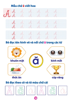 bộ vở bé làm quen với chữ cái - tập 1 (dành cho bé từ 5 - 6 tuổi) (tái bản) - Ảnh 11
