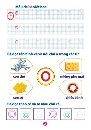 bộ vở bé làm quen với chữ cái - tập 1 (dành cho bé từ 5 - 6 tuổi) (tái bản) - Ảnh 3