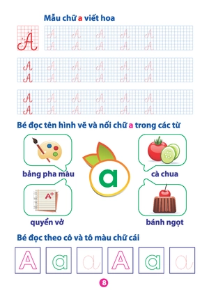 bộ vở bé làm quen với chữ cái - tập 1 (dành cho bé từ 5 - 6 tuổi) (tái bản) - Ảnh 9