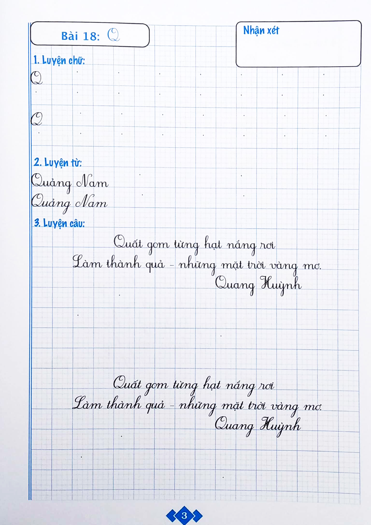 bộ vở luyện viết chữ đẹp lớp 3 - tập 2 (biên soạn theo chương trình sách giáo khoa mới) - Ảnh 5