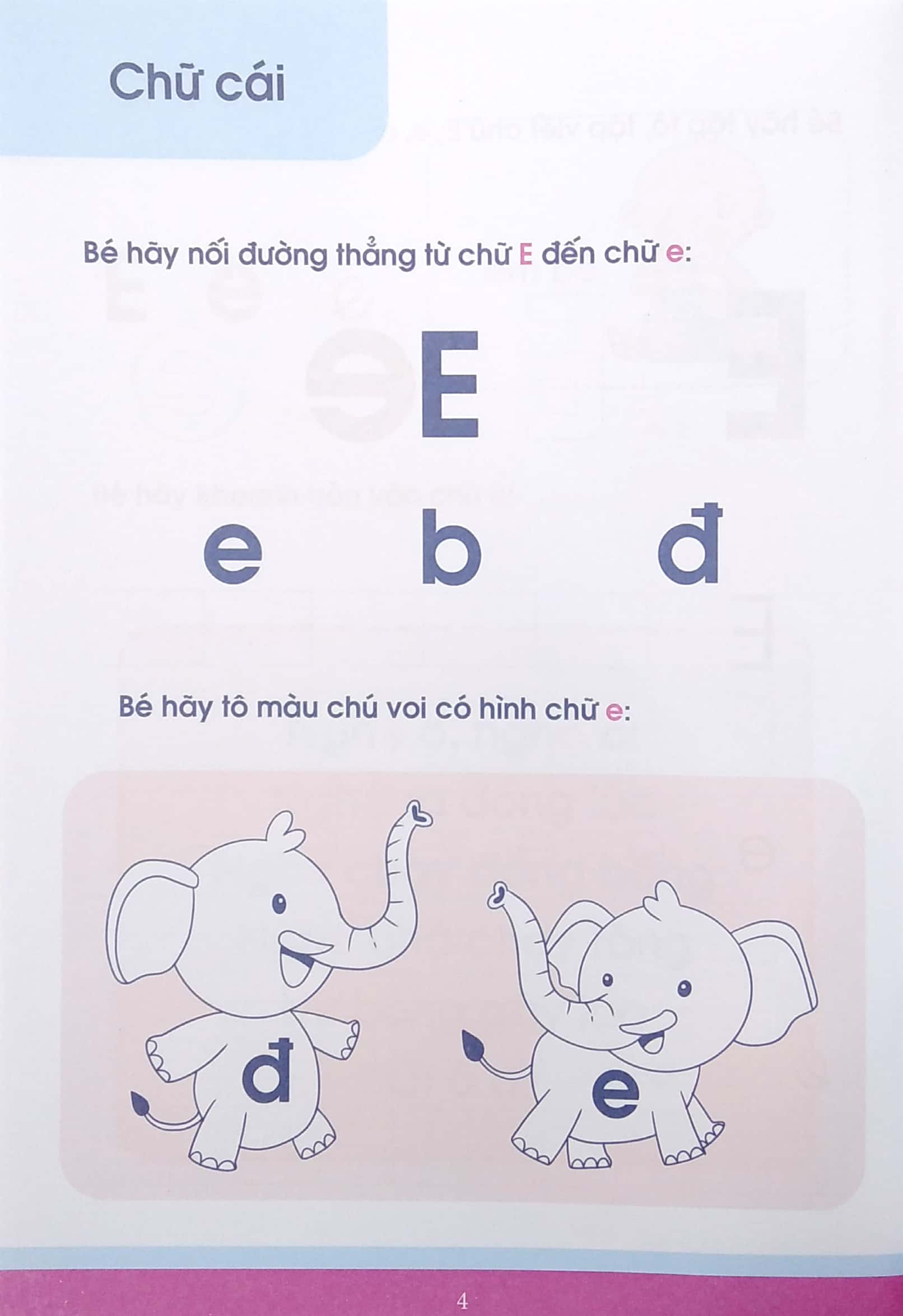 bộ vở nhận biết và tập viết abc qua các trò chơi trí tuệ - tập 2 (từ 4-6 tuổi) (tái bản) - Ảnh 5