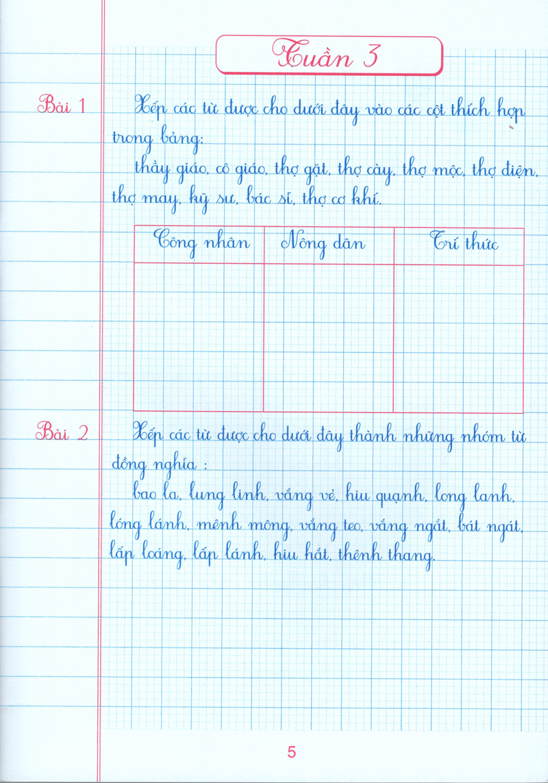 bộ vở ô li bài tập thực hành tiếng việt 5 (quyển 1) - Ảnh 6