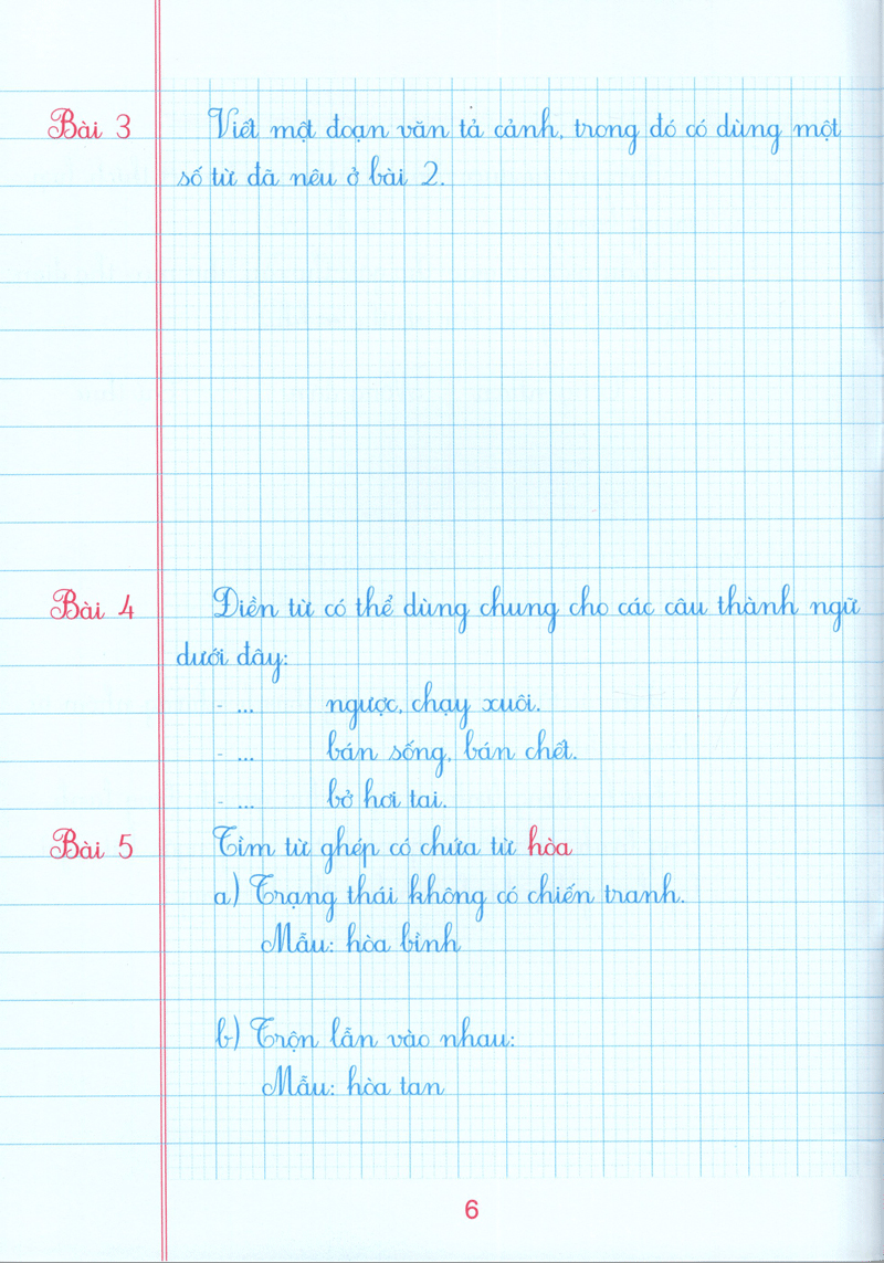 bộ vở ô li bài tập thực hành tiếng việt 5 (quyển 1) - Ảnh 7