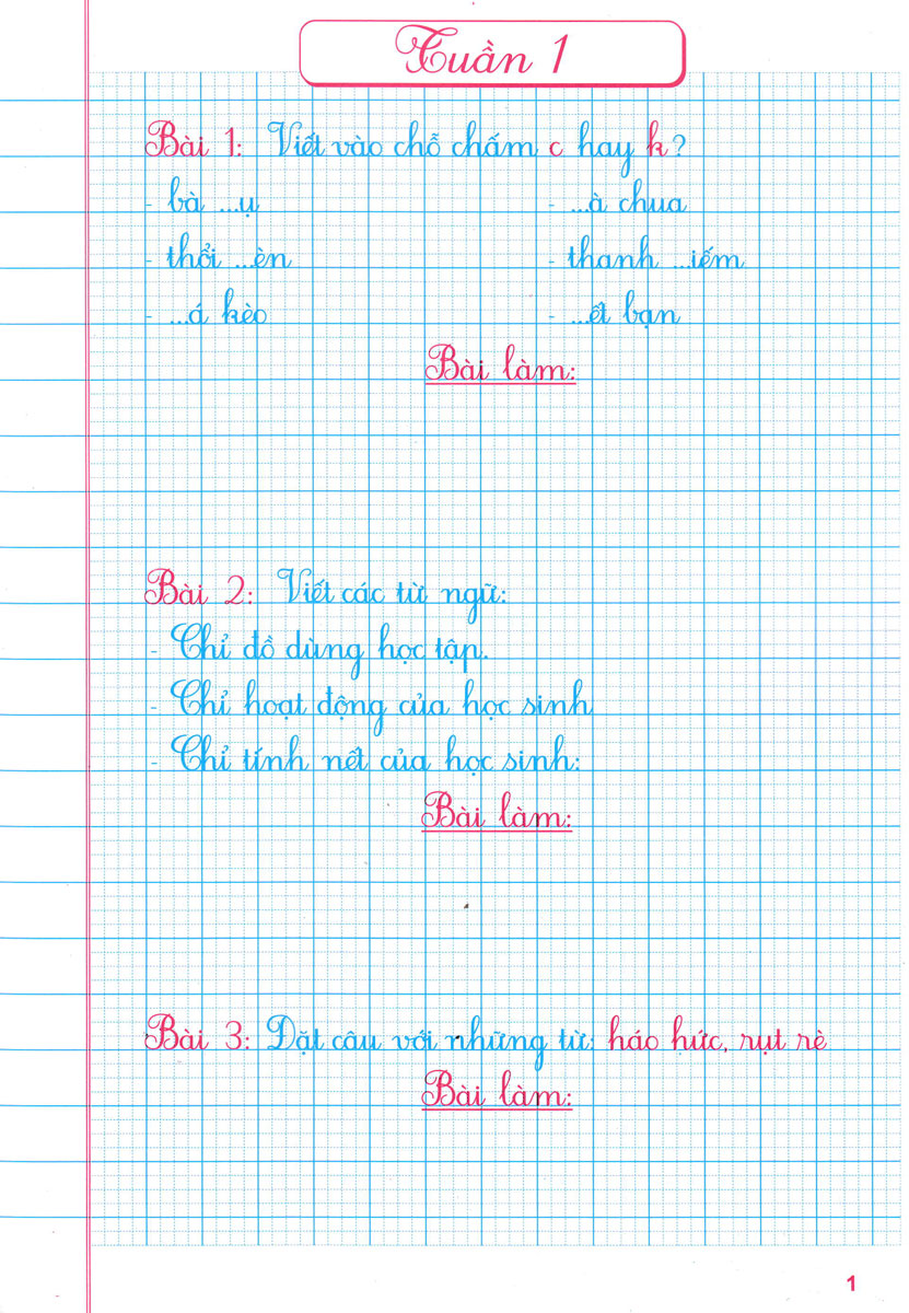 bộ vở ô li bài tập tiếng việt 2 - quyển 1 (bám sát sgk kết nối tri thức với cuộc sống) - Ảnh 3