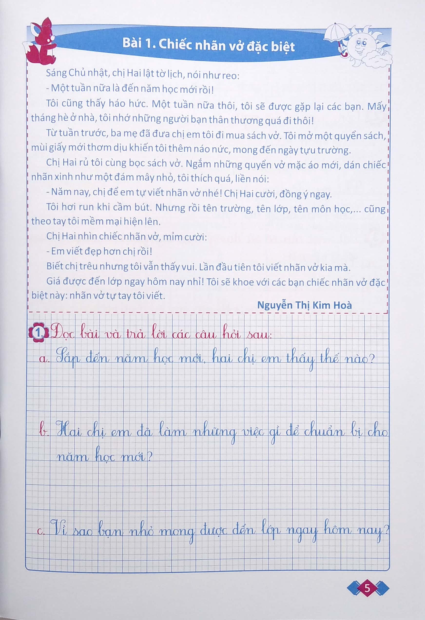 bộ vở ô li bài tập tiếng việt 3 - tập 1 - Ảnh 6