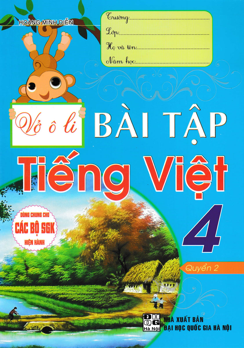 bộ vở ô li bài tập tiếng việt 4 - quyển 2 (dùng chung cho các bộ sgk hiện hành) - Ảnh 2