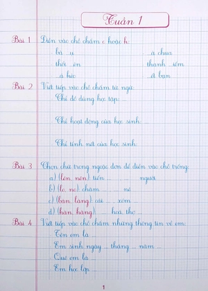 bộ vở ô li bài tập tiếng việt lớp 2 - quyển 1 (theo chương trình giáo dục phổ thông mới) - Ảnh 3