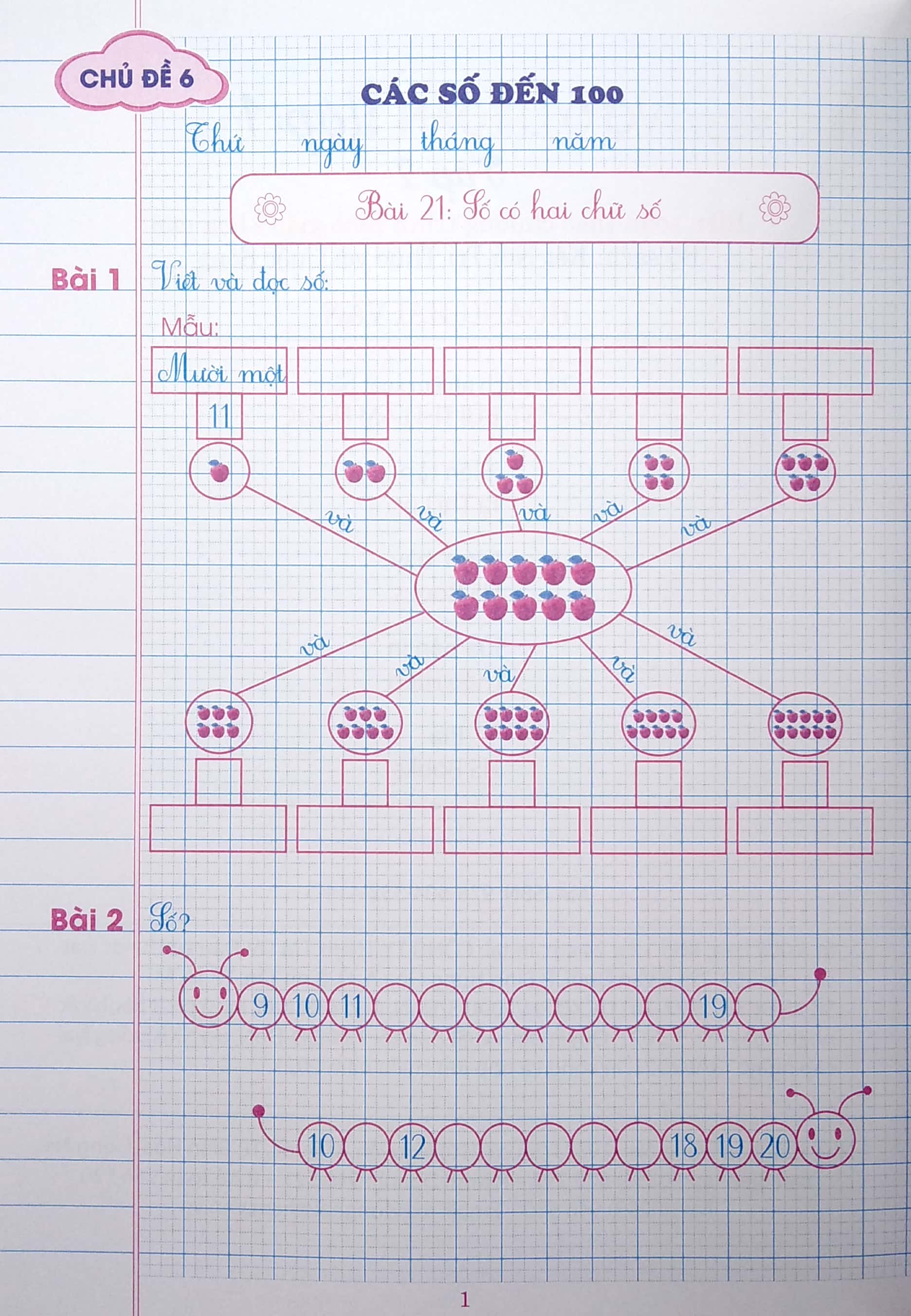 bộ vở ô li bài tập toán 1 - quyển 2 (theo kết nối tri thức với cuộc sống) - Ảnh 3